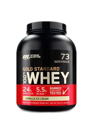 Proteine din zer Optimum Nutrition Gold Standard 100% WHEY Vanilla Ice Cream 5lb