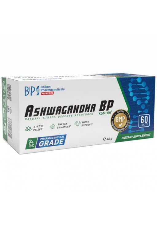 Витамины Balkan Pharmaceuticals ASHWAGANDHA BP tablets N60