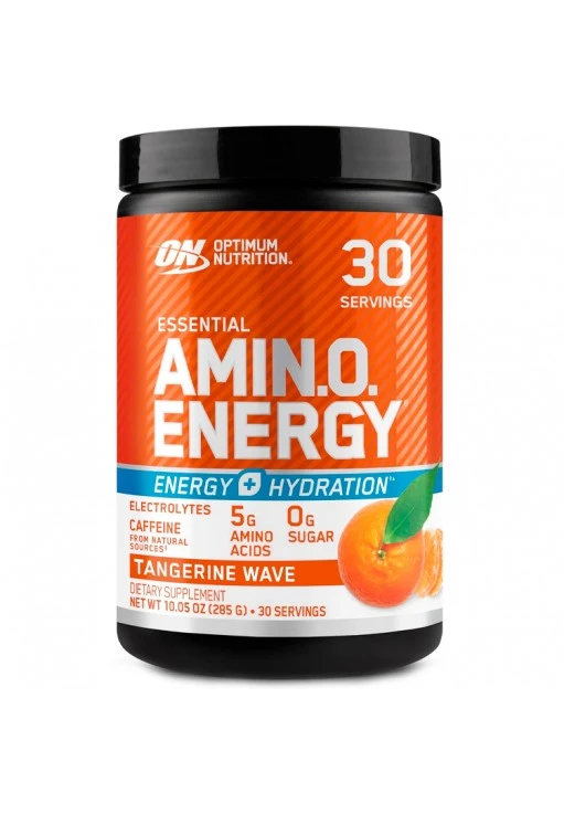 Аминокислоты Optimum Nutrition ESSENTIAL AMIN.O. ENERGY + ELECTROLYTES, Tangerine Wave, 285g