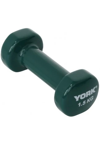 Gantera 1.5 kg YORK Vinyl Dipped Dumbbells (Fitbell)
