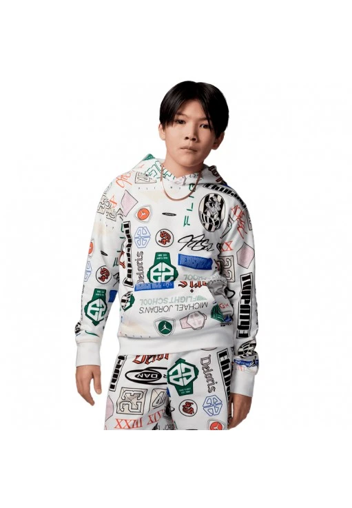 Толстовка Nike JDB MJ ESSENTIALS AOP PO