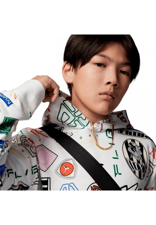 Толстовка Nike JDB MJ ESSENTIALS AOP PO