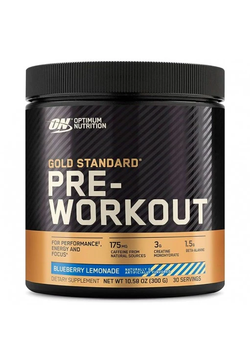 Предтренировочный комплекс Optimum Nutrition ON GS PRE-WORKOUT BLUEBRY LEMONADE 300G