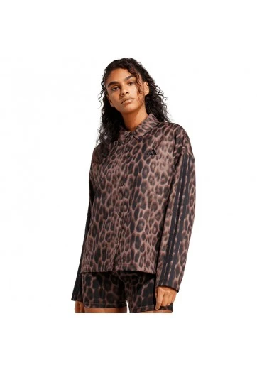 Толстовка Adidas SEASONAL ESSENTIALS LEOPARD PRINT WOVEN