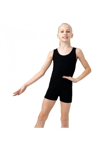 Costum pentru gimnastica cu sorti fara maneci Grace Dance Gymnastics suit
