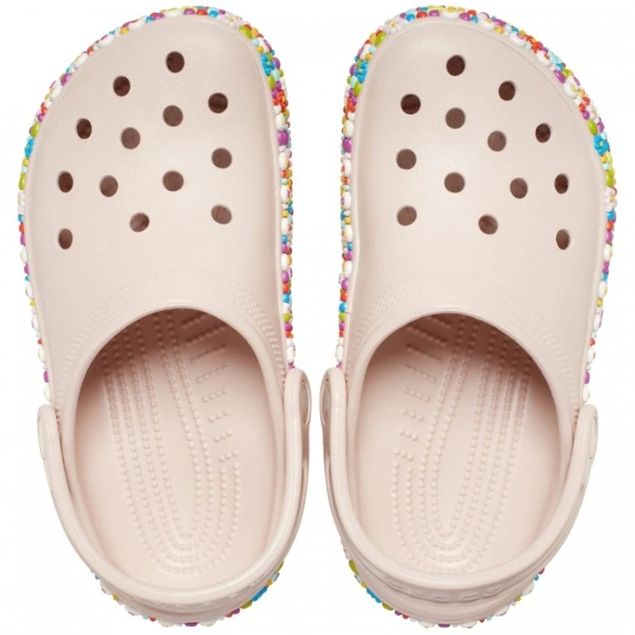 Slapi Crocs Classic Beaded Band Clog T - 3